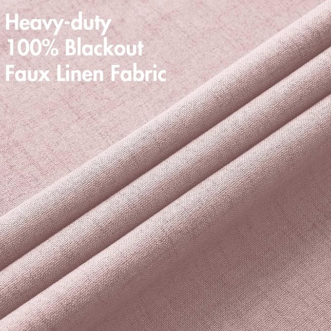 MIULEE Linen Texture 90 Inches Curtains - Image 5