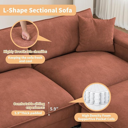 148.7" U Shaped Cloud Sofa Couch - Image 4