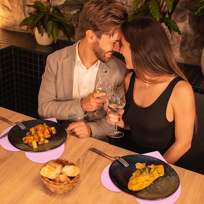Harloon 100 Pcs Valentine's Day Paper Placemat Bulk 13.4”x 11.8” Disposable - Image 5