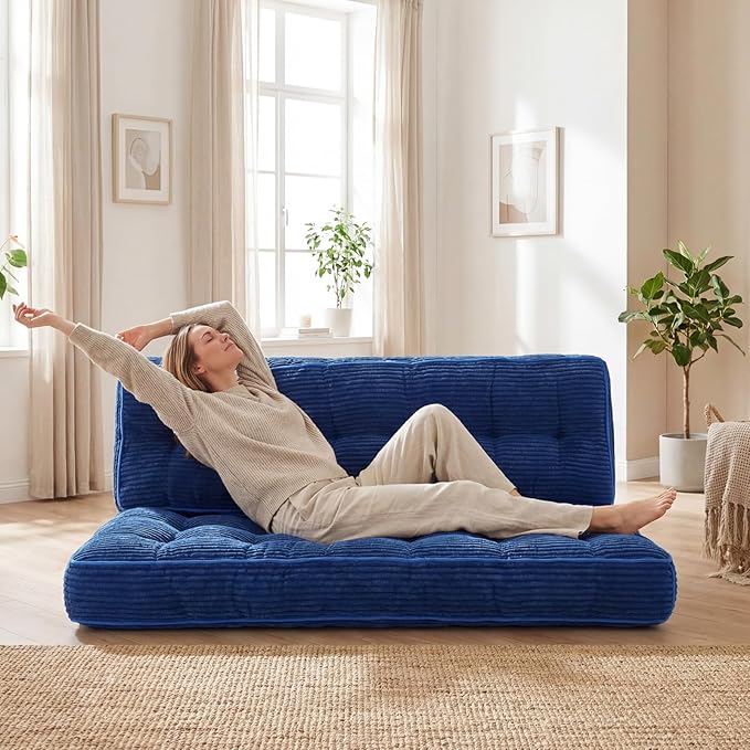 63 Inch Folding Sofa Bed Convertible Chair, 2-in-1 Convertible Boneless Sofa - Image 8