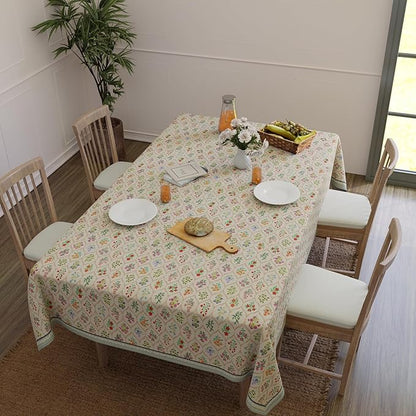 Encasa XO Square 56"x56" Tablecloth | Water-Repellent Polyester Dining Table - Image 9
