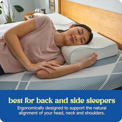 SEALY Dreamlife Standard Size Contour Memory Foam Pillow - Image 5