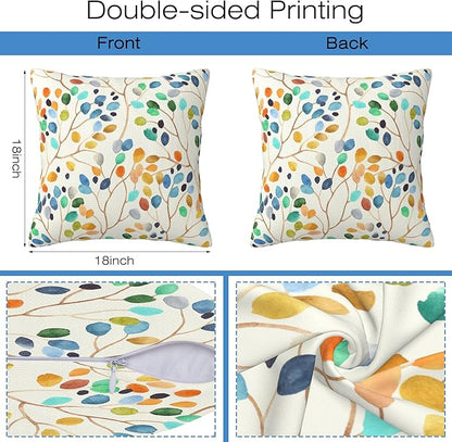 Throw Pillow Cover Case Abstract Floral - Image 2