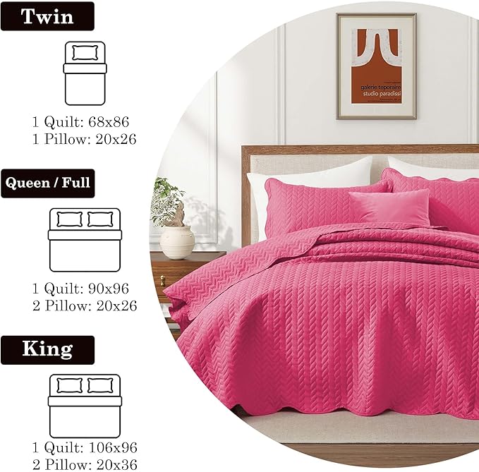 IR Imperial Rooms California King Quilt Bedding Set Size + 2 Pillow Shams - Image 5