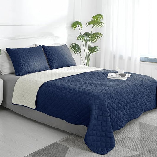 Easy-Going Twin Size Reversible Quilt Set by Easy-Going