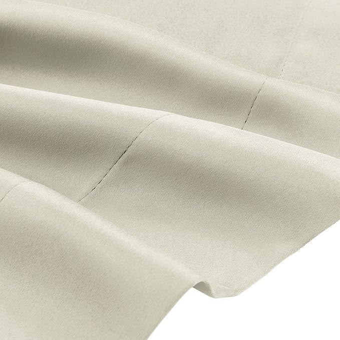 TWOPAGES Beige Pinch Pleated Room Darkening Curtain 102 Inches Long, Solid - Image 5