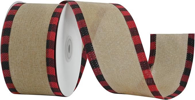 MEEDEE Burlap Ribbon 2.5 Inch x 10 Yards by MEEDEE