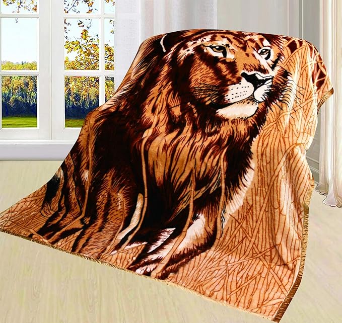Hiyoko Heavy Korean Mink Lion Blanket - Image 9