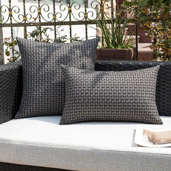 Kevin Textile Outdoor Waterproof Throw Pillow Covers Pack of 2 Farmhouse - Image 5