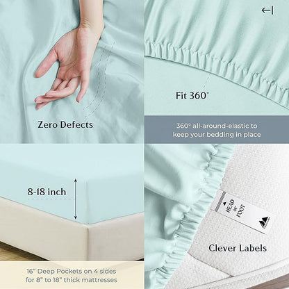 Mayfair Linen 500 Thread Count California King Cotton Sheets - Image 6