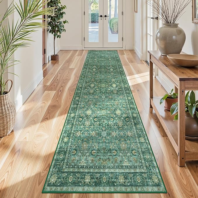 Collive Kitchen Rug Runners for Hallways, 2.6x12ft Long Washable Bathroom - Image 5