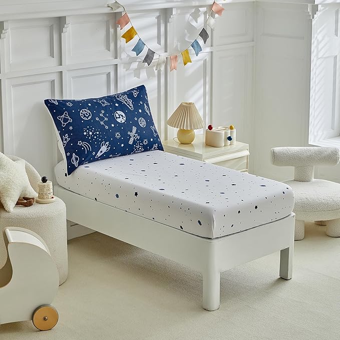 DuShow Navy Blue Toddler Bedding Set - Image 8