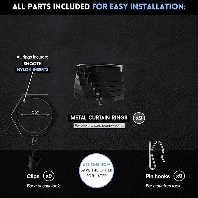 BlastHome® Luxury Curtain Rings - Image 3