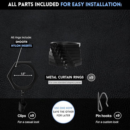 BlastHome® Luxury Curtain Rings - Image 3