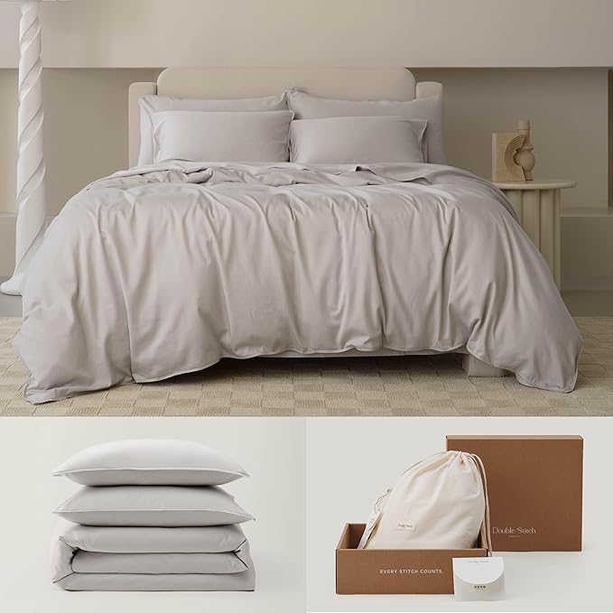 Double Stitch Cotton Tencel Duvet Cover by DoubleStitch