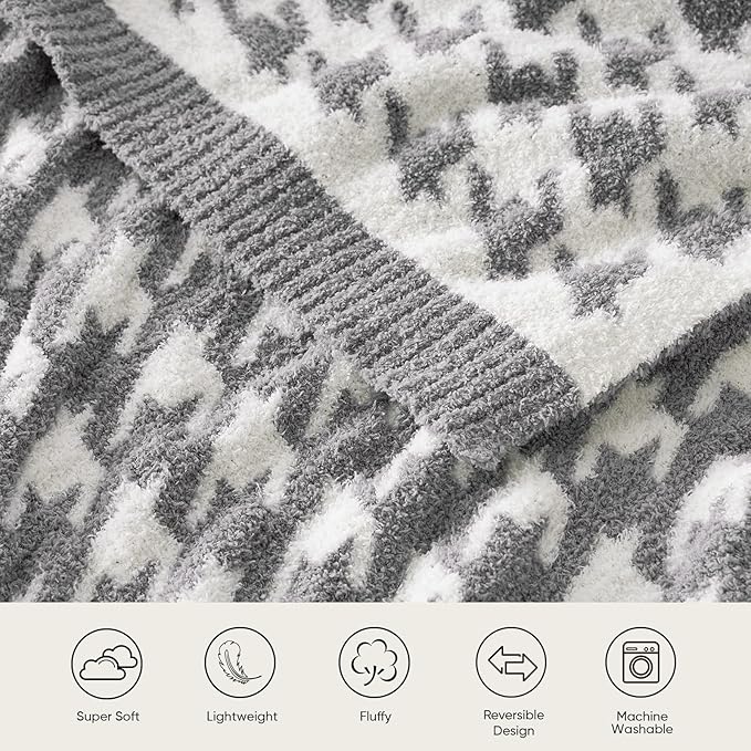 Snuggle Sac Houndstooth Throw Blanket - Image 3