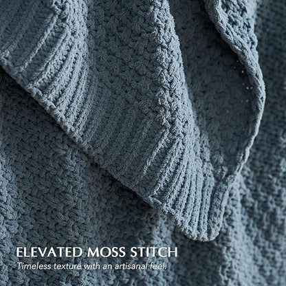 EVERGRACEHOME Chunky Chenille Knit Throw Blanket - Image 3