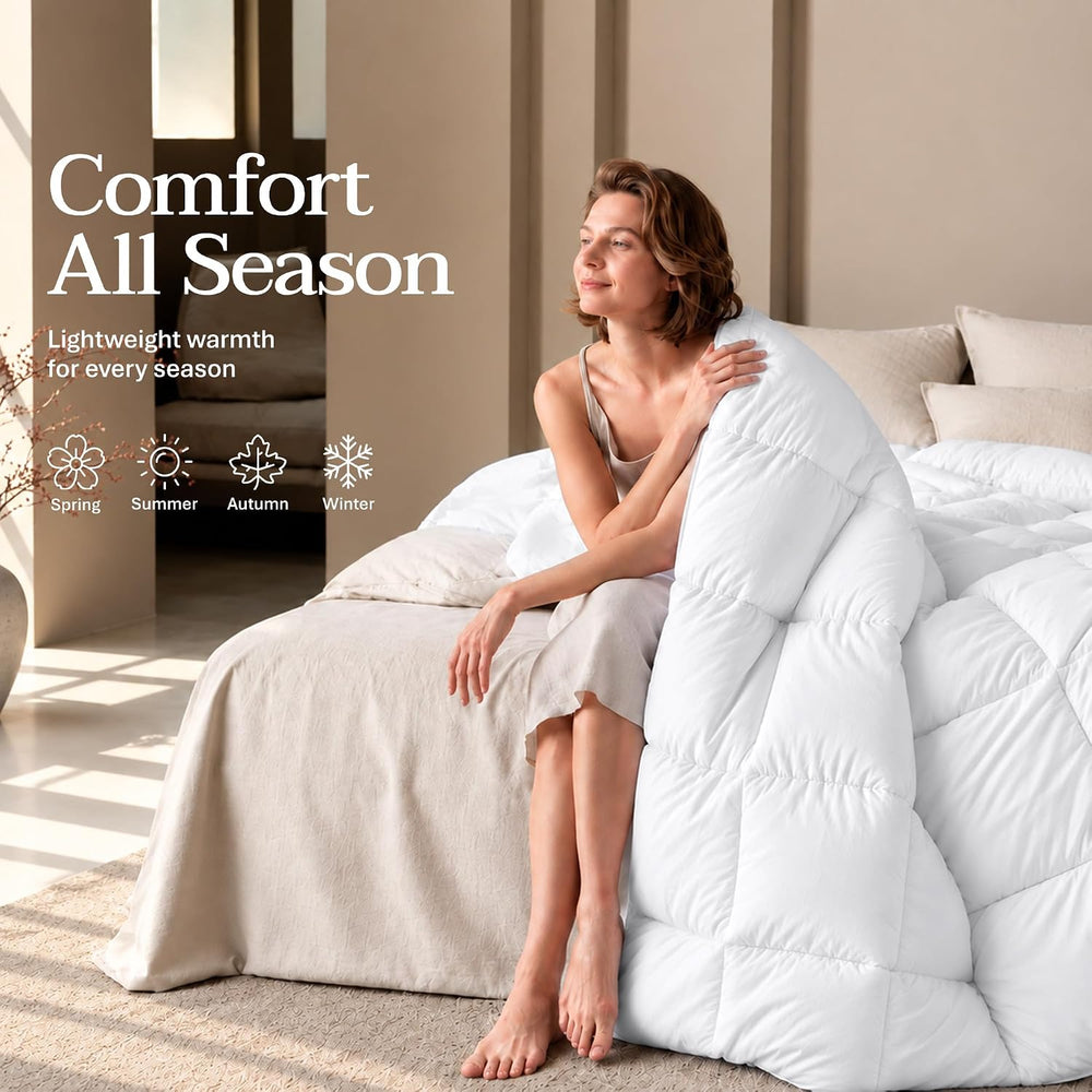 Utopia Bedding Duvet Insert, Full Size Comforter 82 x 86 Inches, White