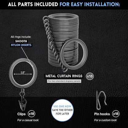 BlastHome® Luxury Curtain Rings - Image 2