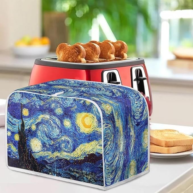 ZFRXIGN Starry Night Toaster Cover 4 Slice Small Appliance Covers Toaster Bag - Image 3