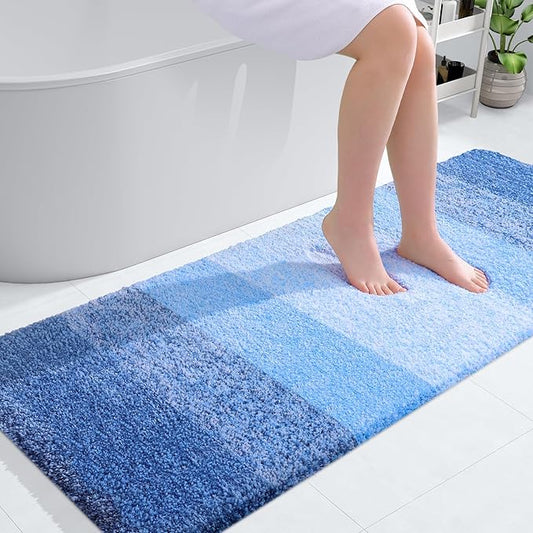 OLANLY Bathroom Runner Rugs 54x24, Extra Soft Absorbent Microfiber Bath Rugs by OLANLY