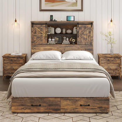 howe farmhouse full size bed frame with 51.2", package contents