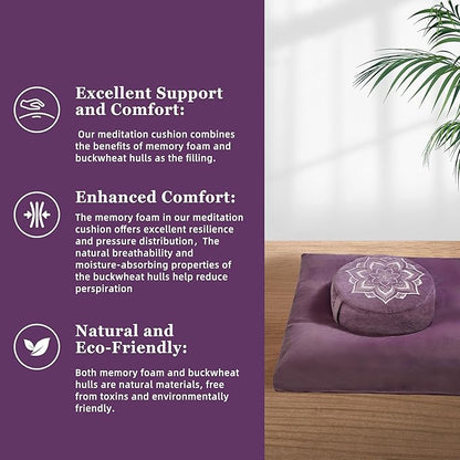 Meditation Zafu Cushion Set - Image 4