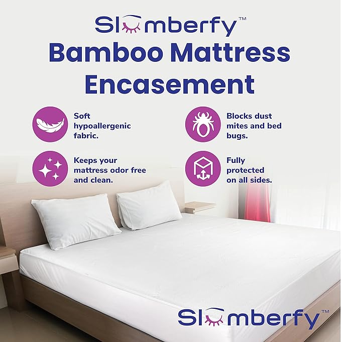King Size Waterproof Bamboo Mattress Encasement by Slumberfy - Image 2