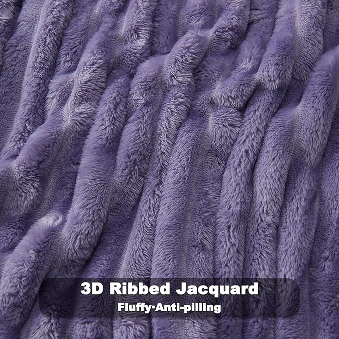 NEWCOSPLAY Super Soft Throw Blanket Lavender Premium Silky Flannel Fleece 3D - Image 5