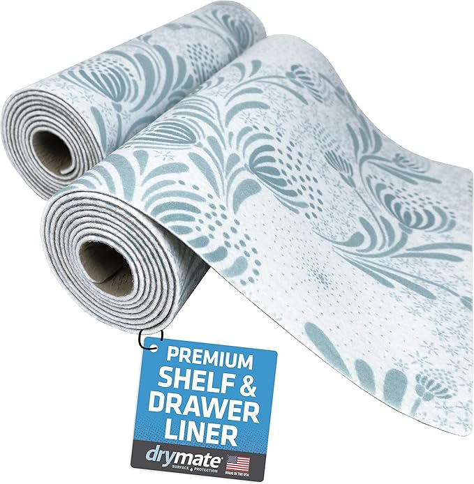 Drymate Premium Luxury Shelf & Drawer Liner, Thick Cushioned Fabric, by Drymate
