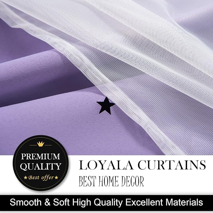 Stars Double Layer Blackout Curtains - Image 6