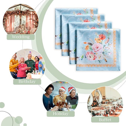 Maison d' Hermine Cloth Napkins Set of 4 100% Cotton Everyday Reusable Square - Image 6