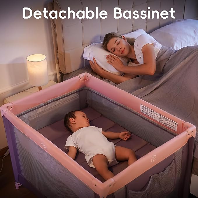 Pamo Babe Pack and Play with Bassinet - Image 2