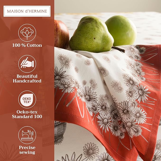 Maison d' Hermine Cloth Napkins Set of 4 100% Cotton - Image 2