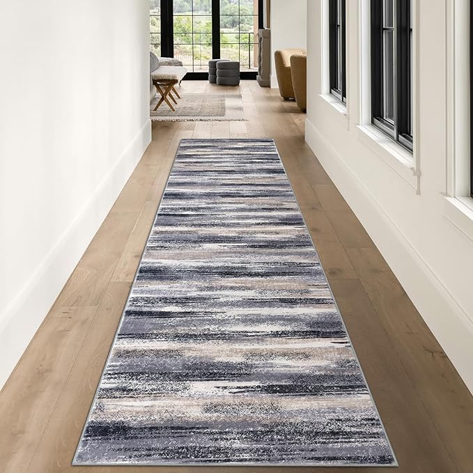 Modern Abstract Runner Rug 3x10 - Image 2