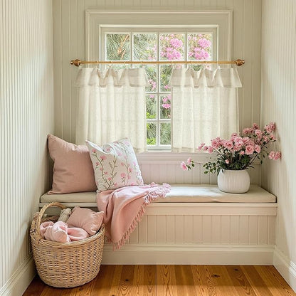 jinchan Linen Tier Curtains - Image 3