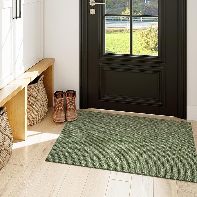 Uphome Boho Bathroom Rugs, 2x3 Washable Small Area Rug - Image 2