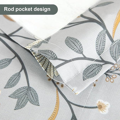 Leeva Tie Up Valances for Windows, Light Filtering Kitchen Curtains Valances - Image 4