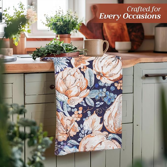 Maison d' Hermine Kitchen Towels Set of 3 100% Cotton 20" x 27.5" Reusable - Image 5
