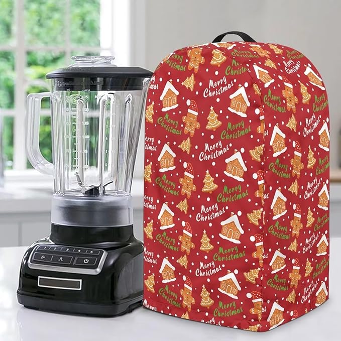 Christmas Gingerbread Blender Dust Cover Kitchen Appliance Oil-Proof Food by Unknown