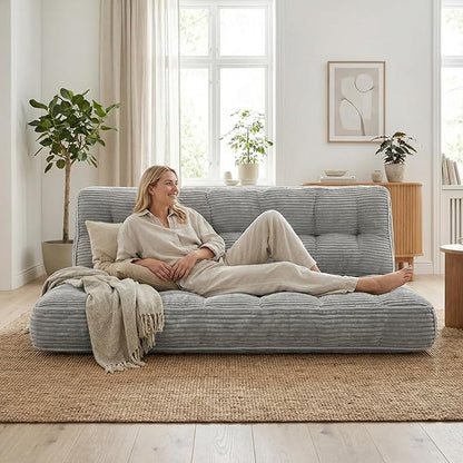 63 Inch Folding Sofa Bed Convertible Chair, 2-in-1 Convertible Boneless Sofa - Image 8