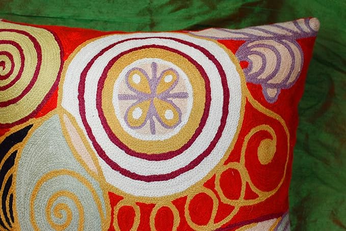 Hilma Al Klint Red Pillow Cover Modern Red Pillowcase Abstract Chair Cushion - Image 4