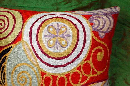Hilma Al Klint Red Pillow Cover Modern Red Pillowcase Abstract Chair Cushion - Image 4