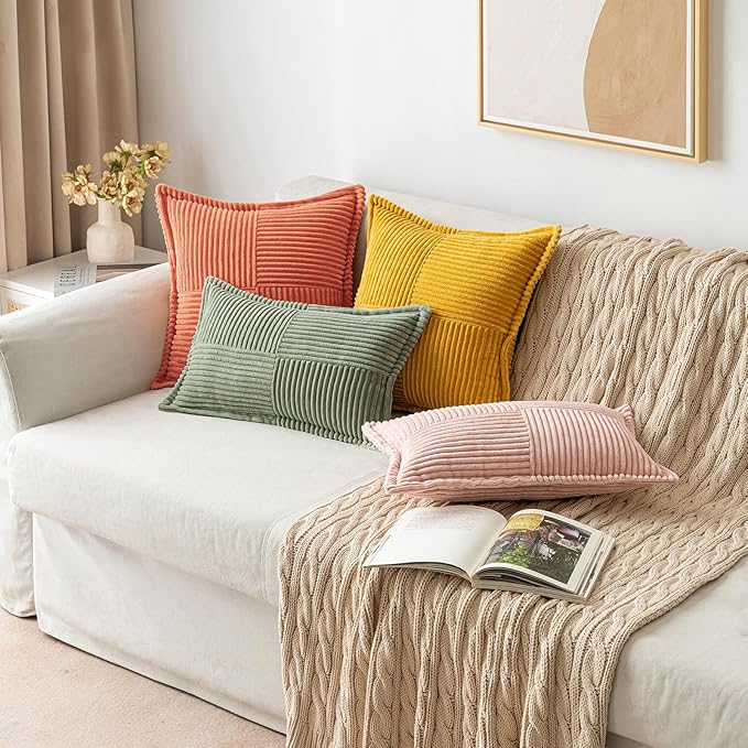 MIULEE Decorative Euro Sham Throw Pillow Covers - Image 8