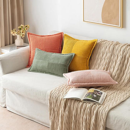 MIULEE Decorative Euro Sham Throw Pillow Covers - Image 8