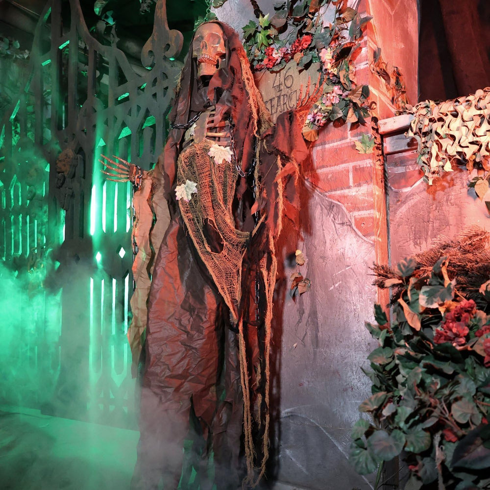 Haunted Hill Farm 5.2-Ft. Sonic Reaper Halloween Animatronic