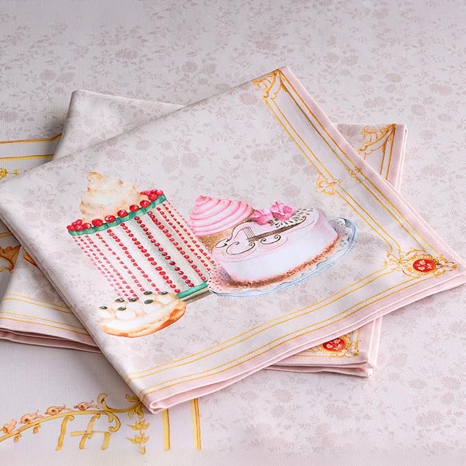 Maison d' Hermine Napkins 100% Combed Cotton Premium Set of 4 Decorative Cloth - Image 4