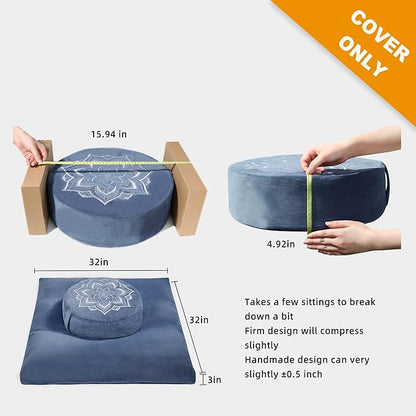 Meditation Zafu Cushion Set - Image 3