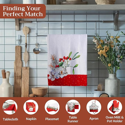Maison d' Hermine Kitchen Towels Set of 3 100% Cotton 20" x 27.5" Reusable - Image 4