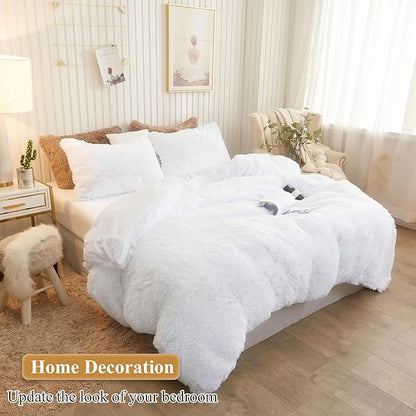 XeGe Faux Fur Throw Pillow Cases, Plush Shaggy Ultra Soft Pillow Covers - Image 6